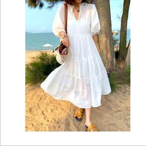 Weekend sale Brand New Summer Women Dress White Maxi $22